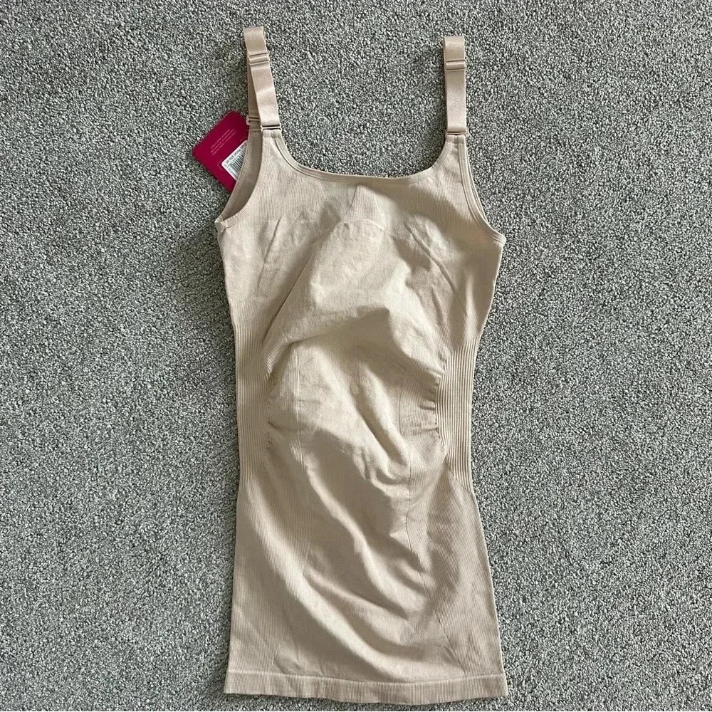 SlimMe By Memoi Braless Shaping Slip Dress‎ Size L - Picture 5 of 5